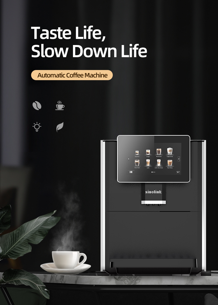 Cafetera totalmente automática con pantalla grande